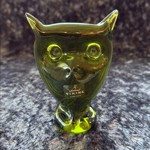 Vintage Viking Avocado Green Owl with sticker ๐๐ฆ โฆ In superb condition! - Picture 2 of 10